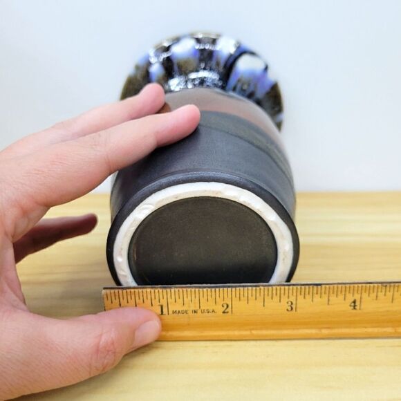 Vintage Drip Glazed Studio Pottery Vessel Vase - Picture 12 of 15